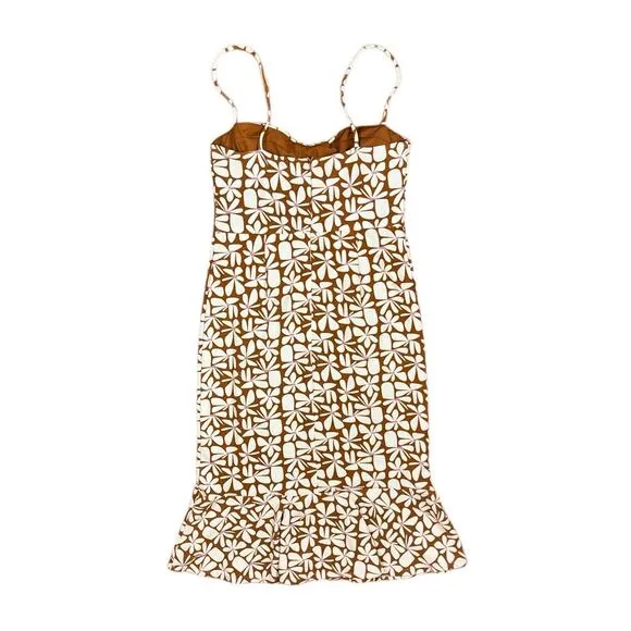 Anthropologie Hutch Floral Slim Midi Dress Sweetheart Neck Strappy Size XL NEW
