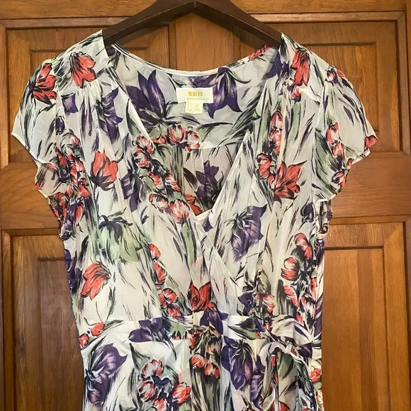 Anthropologie Maeve Flora Wrap Dress size 6
