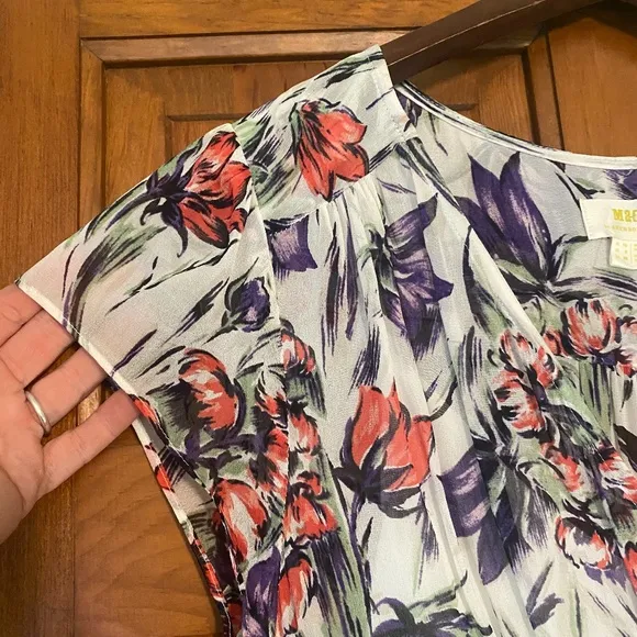 Anthropologie Maeve Flora Wrap Dress size 6