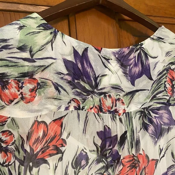 Anthropologie Maeve Flora Wrap Dress size 6