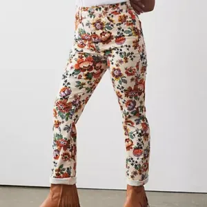 Anthropologie Pilcro 29 NWT The Cigarette Slim Straight Jeans Floral