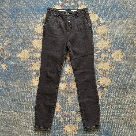 Anthropologie Pilcro Button-Fly Ultra High-Rise Skinny Jeans 29