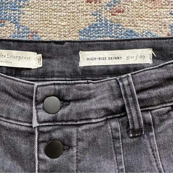 Anthropologie Pilcro Button-Fly Ultra High-Rise Skinny Jeans 29