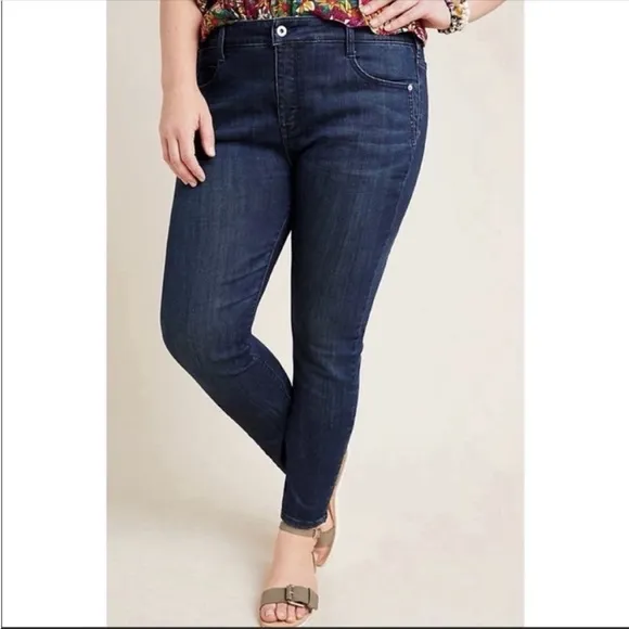 ANTHROPOLOGIE Pilcro High Rise Legging Jeans Skinny Plus Size 24W NWT
