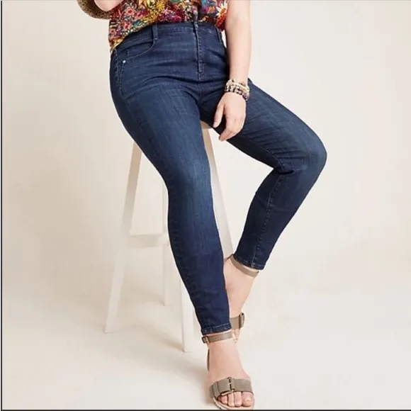 ANTHROPOLOGIE Pilcro High Rise Legging Jeans Skinny Plus Size 24W NWT