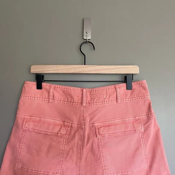 Anthropologie Pilcro Relaxed Pleat Shorts Size 29 Pink High Waist Pleated Cuffed