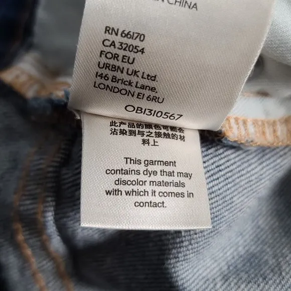 Anthropologie Pilcro The Vintage Straight Jeans Sz 27 Distressed Dark Wash NWOT