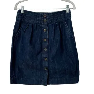 Anthropologie Pilcro Pleated Denim Mini Skirt | Size 6