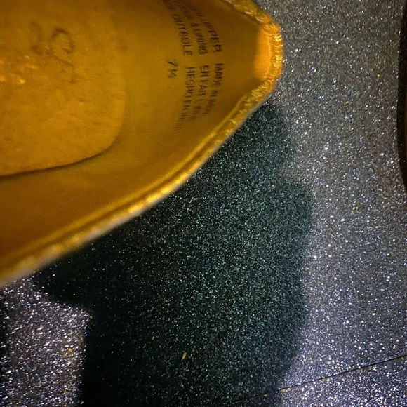 ANTHROPOLOGIE SEYCHELLES GOLD CROC LEATHER Loafers GORG LUX