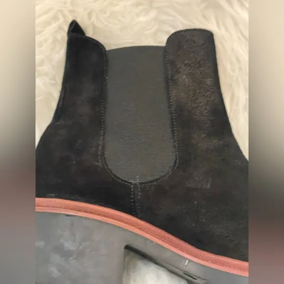 Antonio De Faria Suede Leather Chelsea Boots Platform Lug Sole...Size 8
