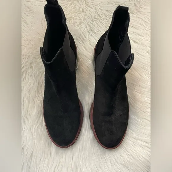 Antonio De Faria Suede Leather Chelsea Boots Platform Lug Sole...Size 8