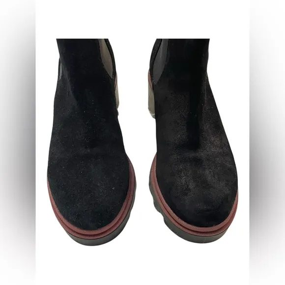 Antonio De Faria Suede Leather Chelsea Boots Platform Lug Sole...Size 8
