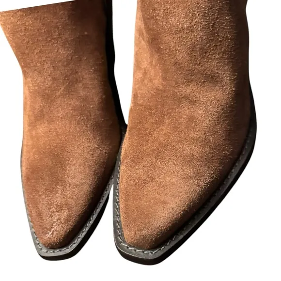 Antonio Melani Taegan Oiled Suede Western Boots NWT