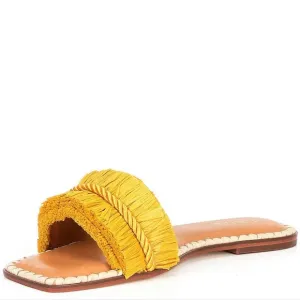 Antonio Melani x The Nat Note Madruga Braided Raffia Flat Sandals