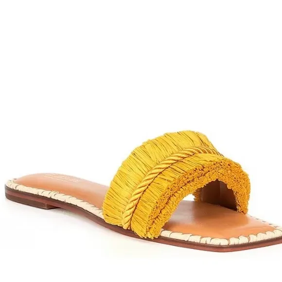 Antonio Melani x The Nat Note Madruga Braided Raffia Flat Sandals