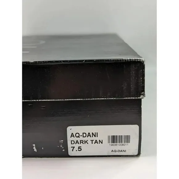 Aqua Dani Women's Platform High Heel Mule Sandals Dark Tan Size 7.5 (MSRP $148)
