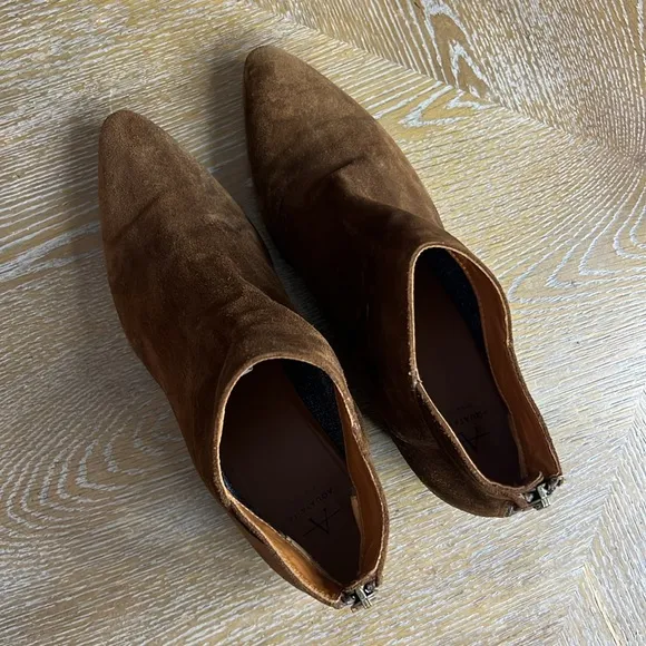 AQUATALIA Brown Suede Ankle Boots 9