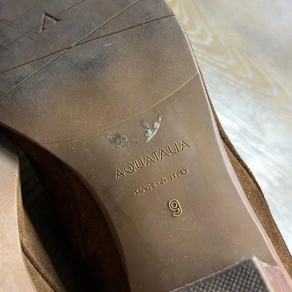 AQUATALIA Brown Suede Ankle Boots 9