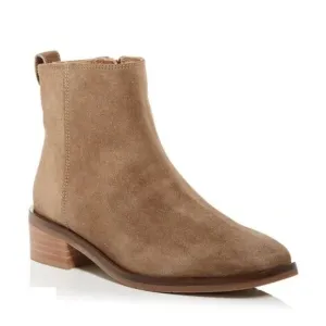 Aquatalia Carisa NWT New Tan Suede Ankle Boots Sz 5.5