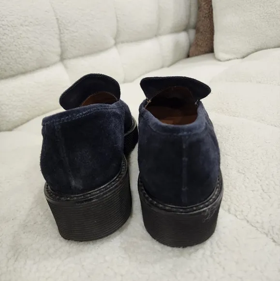 Aquatalia Leather Suede Loafers