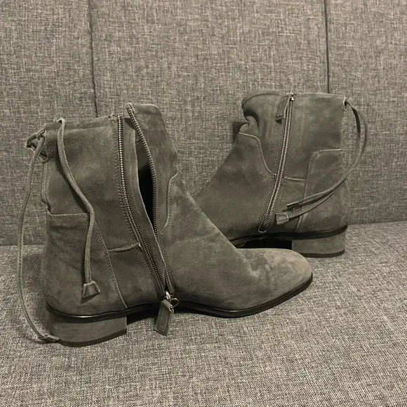 Aquatalia Lisa Weatherproof Suede Slouch Boots