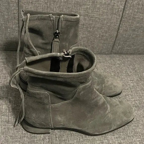 Aquatalia Lisa Weatherproof Suede Slouch Boots