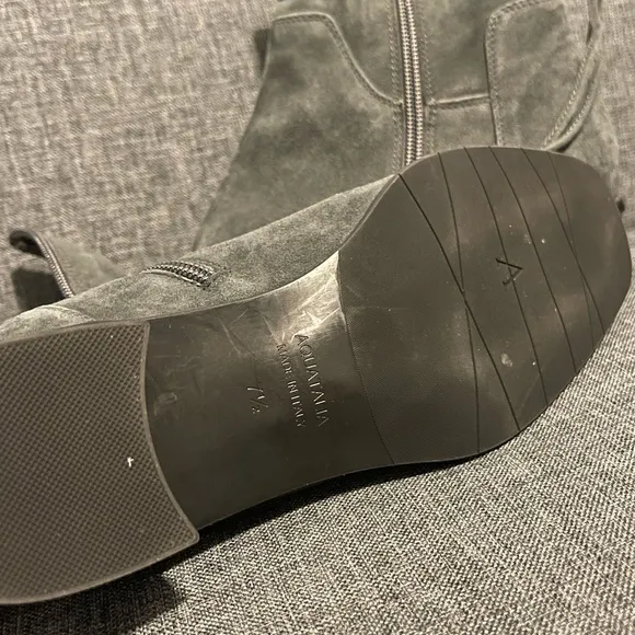 Aquatalia Lisa Weatherproof Suede Slouch Boots