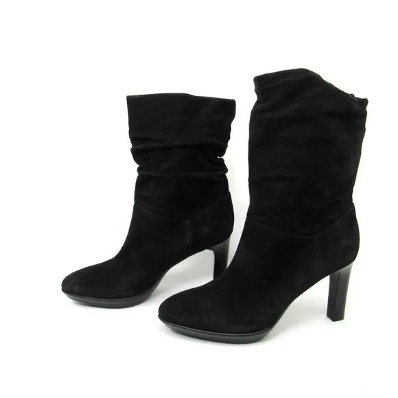 Aquatalia Women's Raegan Weatherproof Slouchy High-Heel Boots SZ 7