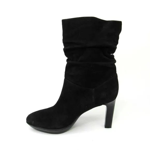 Aquatalia Women's Raegan Weatherproof Slouchy High-Heel Boots SZ 7