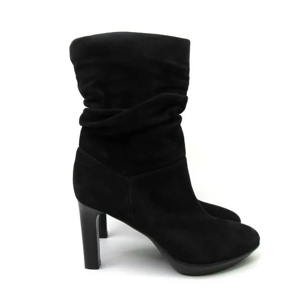 Aquatalia Women's Raegan Weatherproof Slouchy High-Heel Boots SZ 7