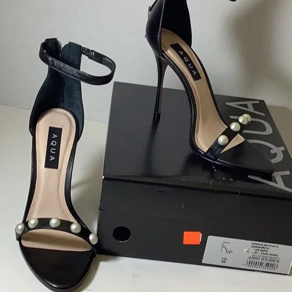 AQUAWomen's Pearl Ankle Strap High Heel Sandals - 100% Exclusive