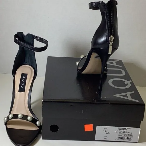 AQUAWomen's Pearl Ankle Strap High Heel Sandals - 100% Exclusive