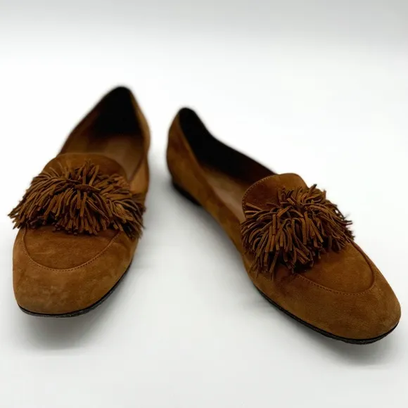 Aquazzura Wild Thing Fringe Loafers