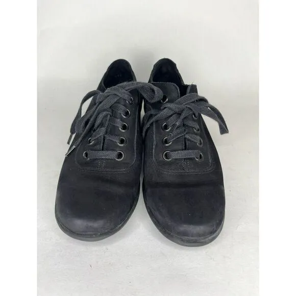 Arche Black Nubuck Leather Casual Wedge Lace Up Sneakers Women’s Sz 38EU/7.5M US