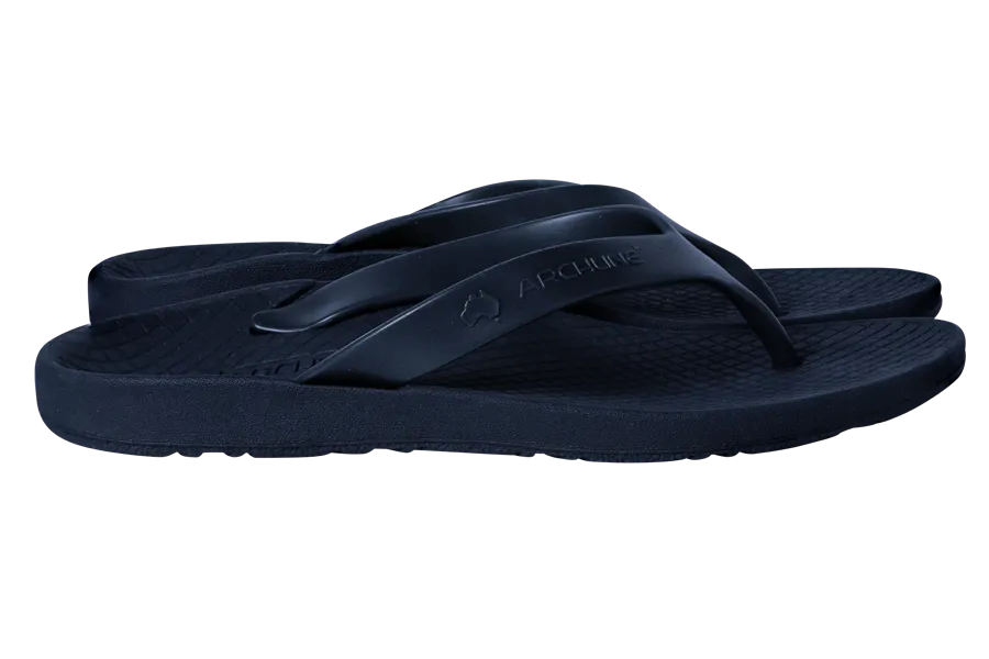 Archline Orthotic Flip Flops - Navy