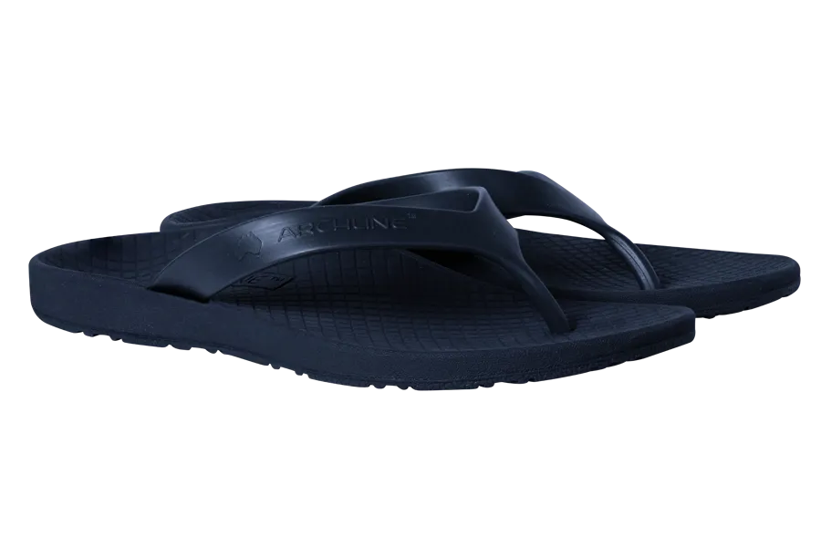 Archline Orthotic Flip Flops - Navy