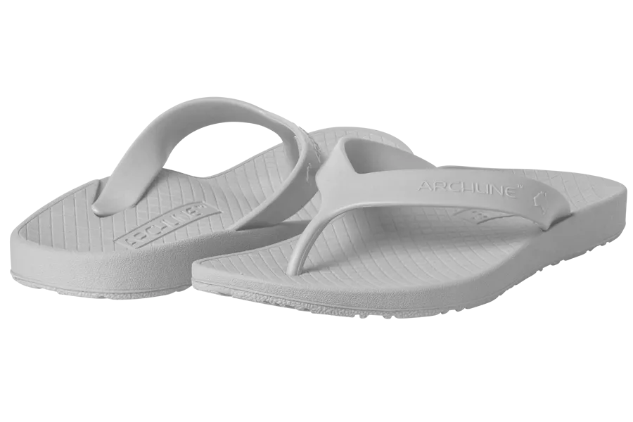 Archline Orthotic Flip Flops - White