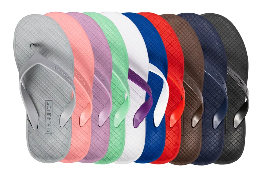 Archline Orthotic Flip Flops - White
