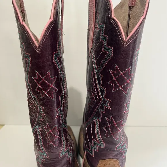 Ariat 10031429 Womens Jackpot Square Toe Boots Western Cowboy Rodeo Size 6.5 B