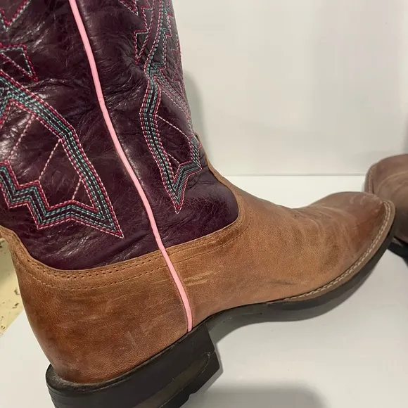 Ariat 10031429 Womens Jackpot Square Toe Boots Western Cowboy Rodeo Size 6.5 B