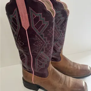 Ariat 10031429 Womens Jackpot Square Toe Boots Western Cowboy Rodeo Size 6.5 B