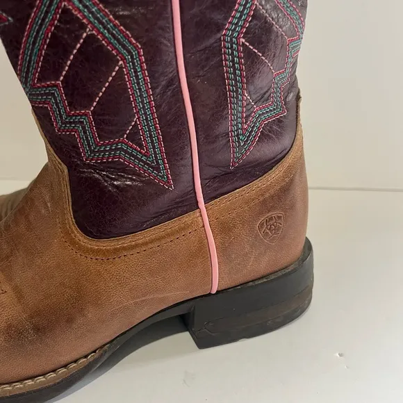 Ariat 10031429 Womens Jackpot Square Toe Boots Western Cowboy Rodeo Size 6.5 B