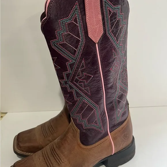 Ariat 10031429 Womens Jackpot Square Toe Boots Western Cowboy Rodeo Size 6.5 B