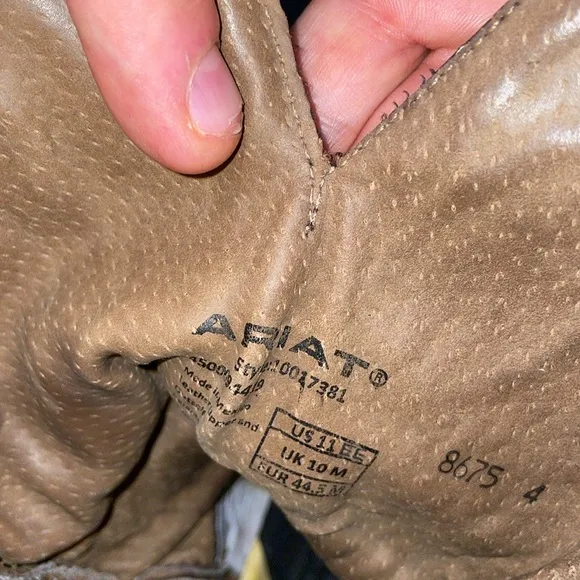 Ariat Brown Cowhand Adobe Clay Boots