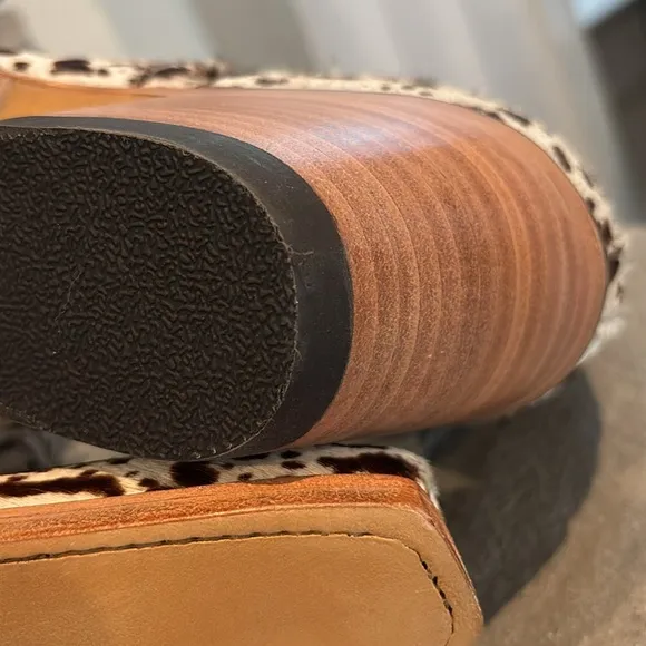Ariat Dixon Haircalf Cow Hair On 100% leather X toe Westween slip on ankle boots