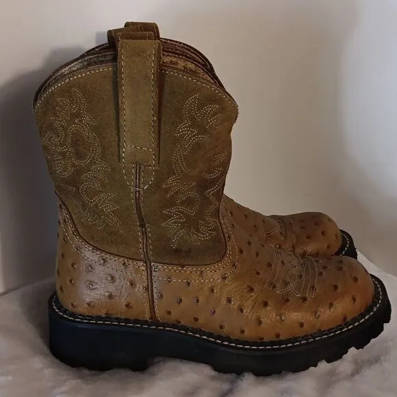 Ariat Fat Baby Leather &amp; Suede Women's Western Boots