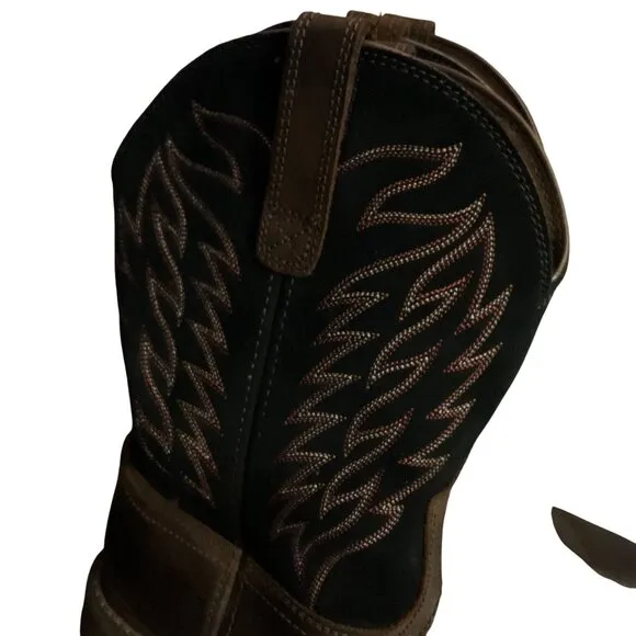 Ariat Mens Leather Work Boots ASTM F2892-17 EH Size 9EE Groundbreaker Pull-On