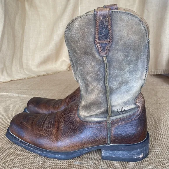 Ariat Men’s Rambler Distressed Western Slip on Boots