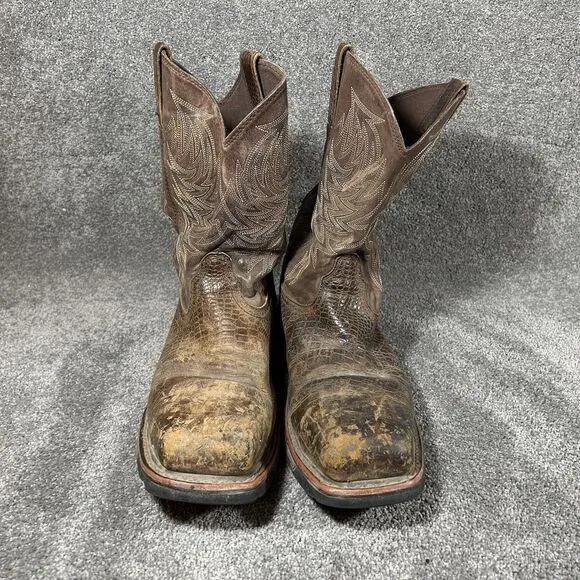 Ariat Square Toe Composite Toe Brown Work Boots 10017416 Mens Size 13 D