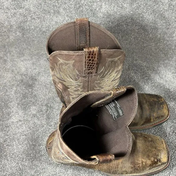 Ariat Square Toe Composite Toe Brown Work Boots 10017416 Mens Size 13 D